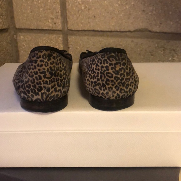 Leopard print and Patent Black toe flats - Picture 3 of 6